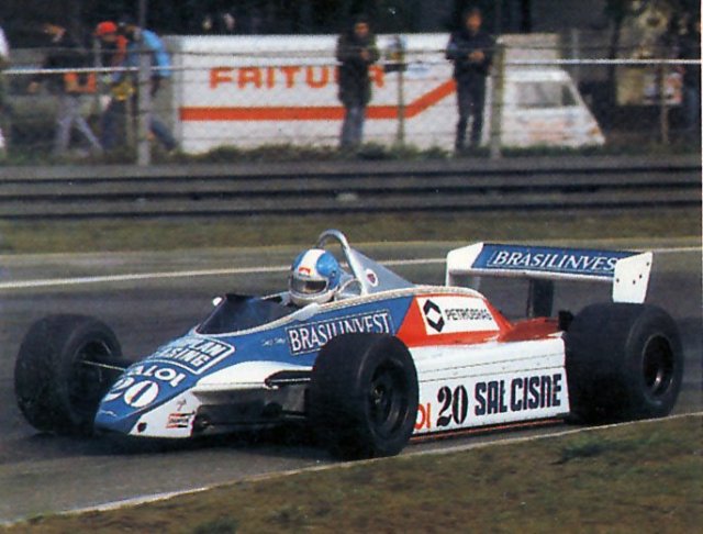 Chico Serra herdou o sexto lugar no GP da Bélgica de 1982: único ponto na carreira e último da Fittipaldi