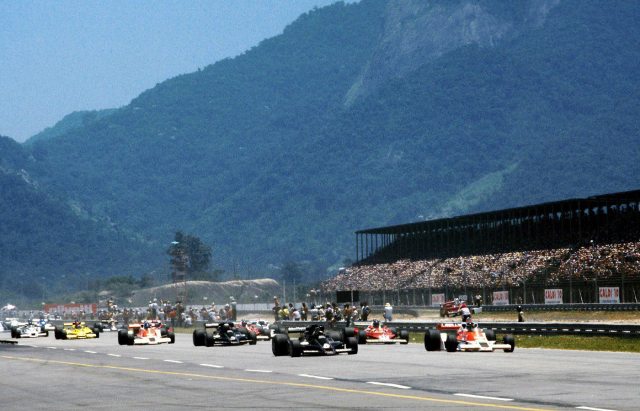 Largada do GP do Brasil de 1978: sétimo no grid, Fittipaldi largou bem e pulou para quinto